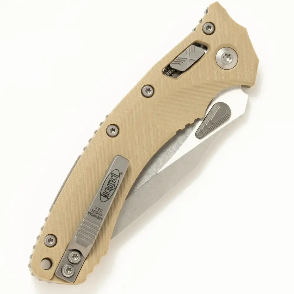 Microtech Amphibian 137RL-11FLGTTA – סכין מתקפלת בצבע מדבר