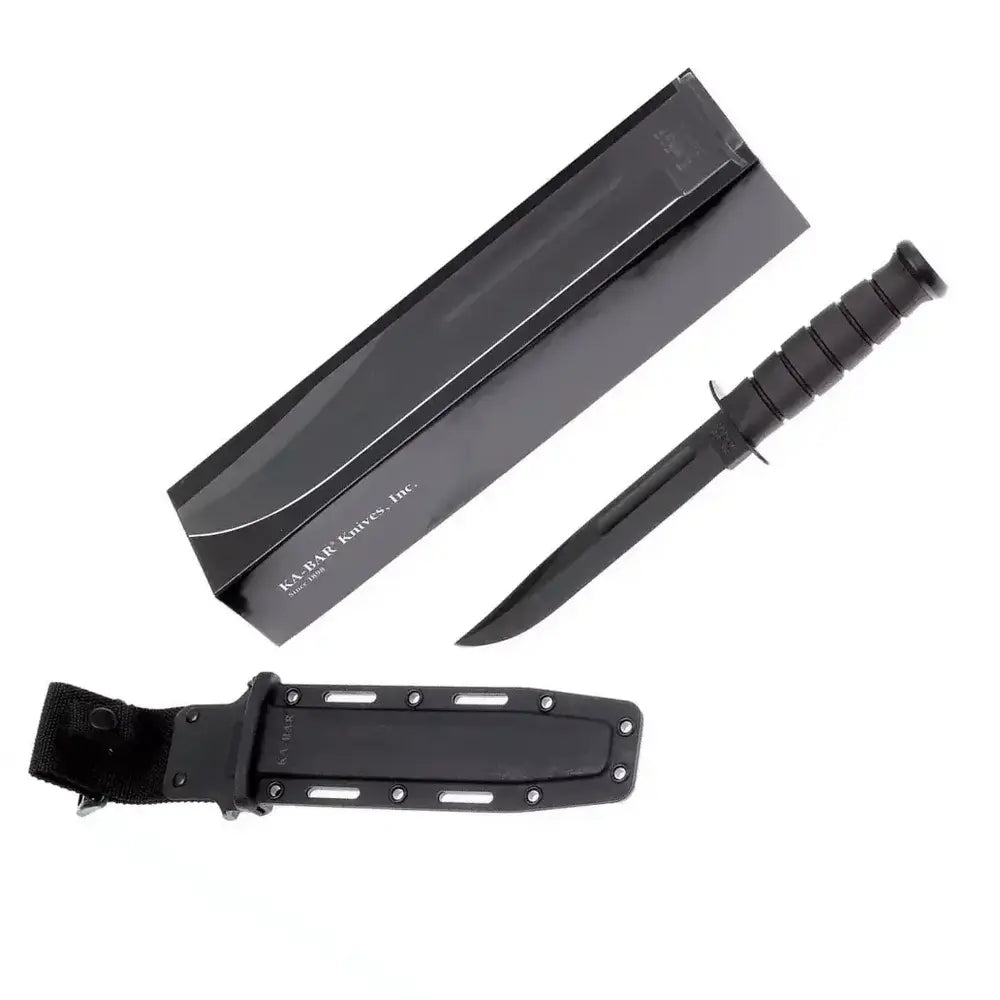 KA-BAR 1213 USMC Fighting Knife – סכין קומנדו קבועה בצבע שחור