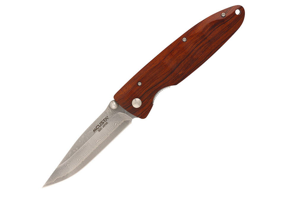 Classic Wave VG-10 Core Damascus Ironwood 11cm Folding Knife