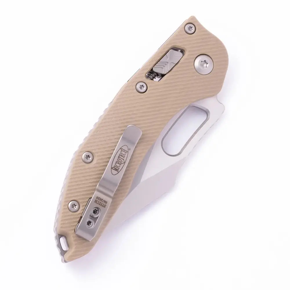 Microtech Stitch Ram-LOK 169RL-10FLGTTA – סכין מתקפלת בצבע מדברי