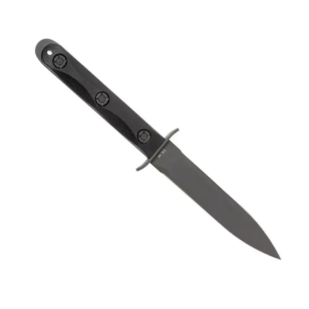 KA-BAR EK44 Ek Model 4 – סכין קומנדו קבועה עם להב דו צדדי בצבע שחור