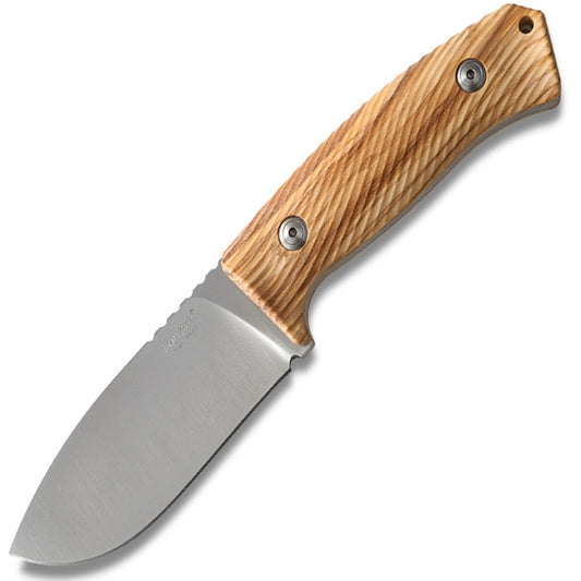 LionSteel M3 - FIXED BLADE OLIVE WOOD HANDLE LEATHER SHEATH M3 UL