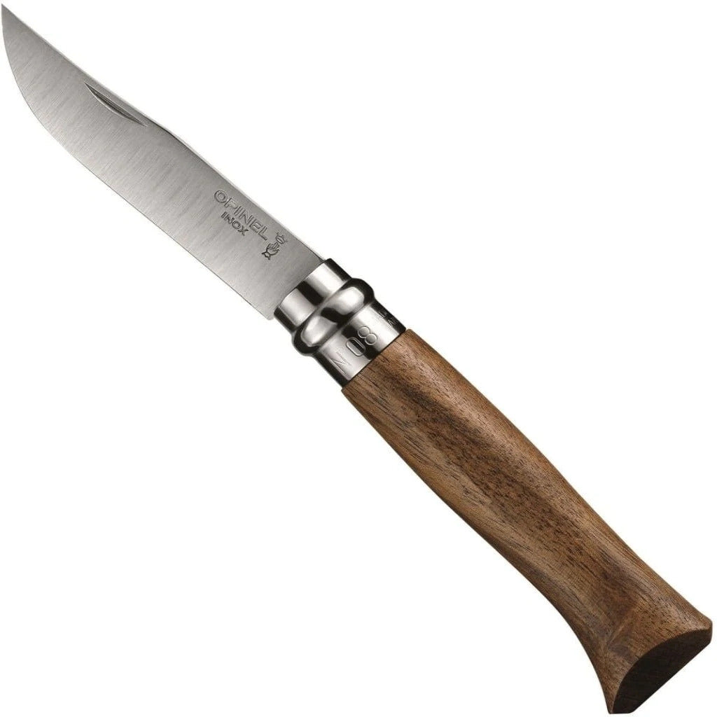 N°08 Складной нож из орехового дерева из нержавеющей стали