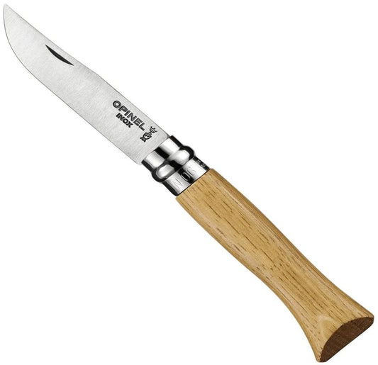 N°06 Складной нож из дуба из нержавеющей стали