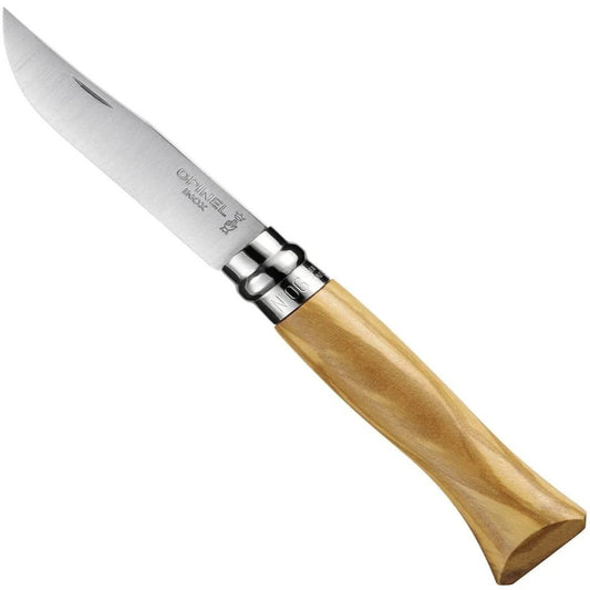N°06 Складной нож из оливкового дерева из нержавеющей стали