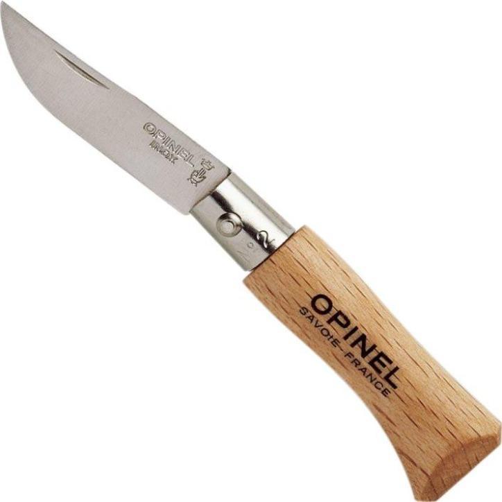 Opinel Stainless Steel Folding Knife N°02 אופינל סכין מתקפל