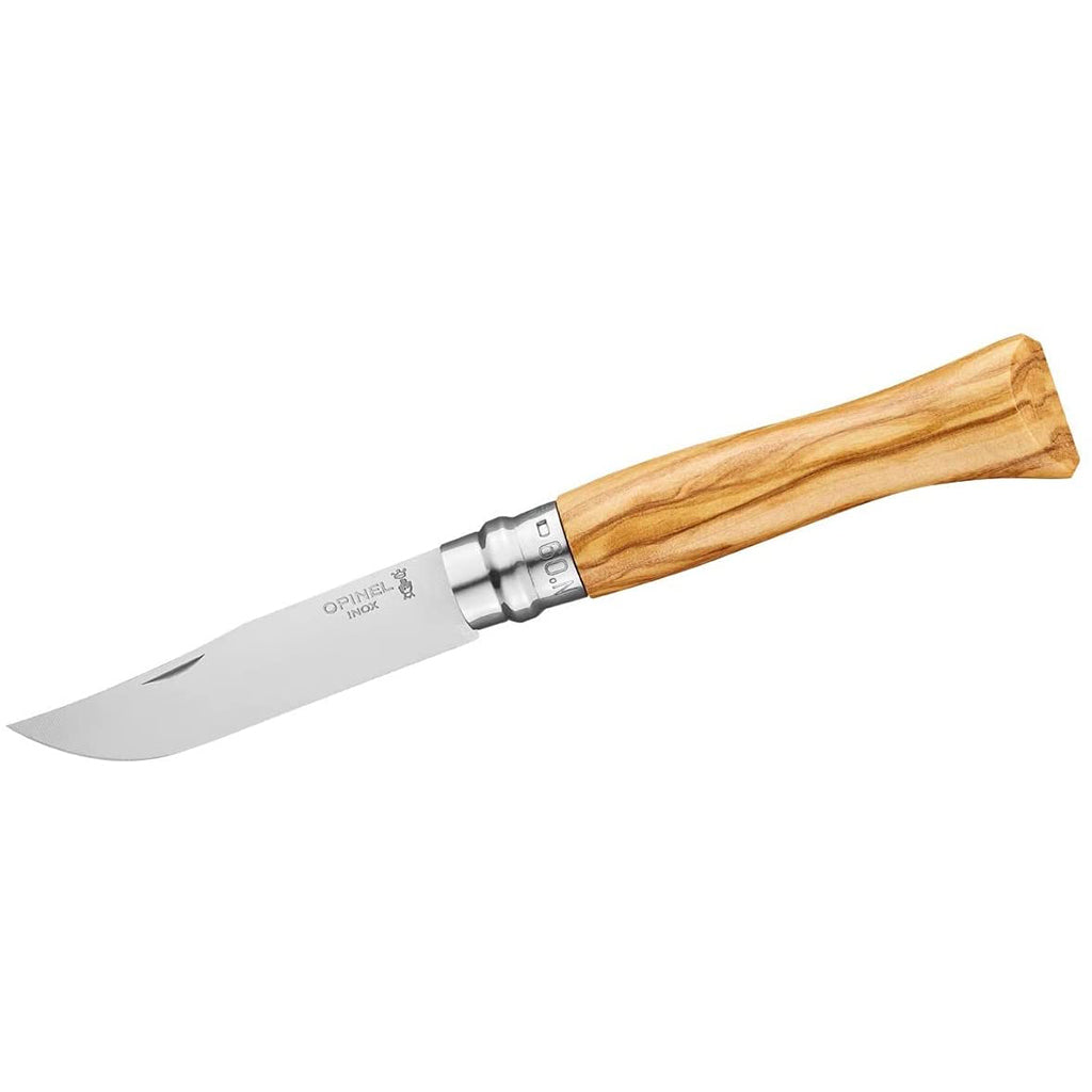 N°09 Складной нож из оливкового дерева из нержавеющей стали