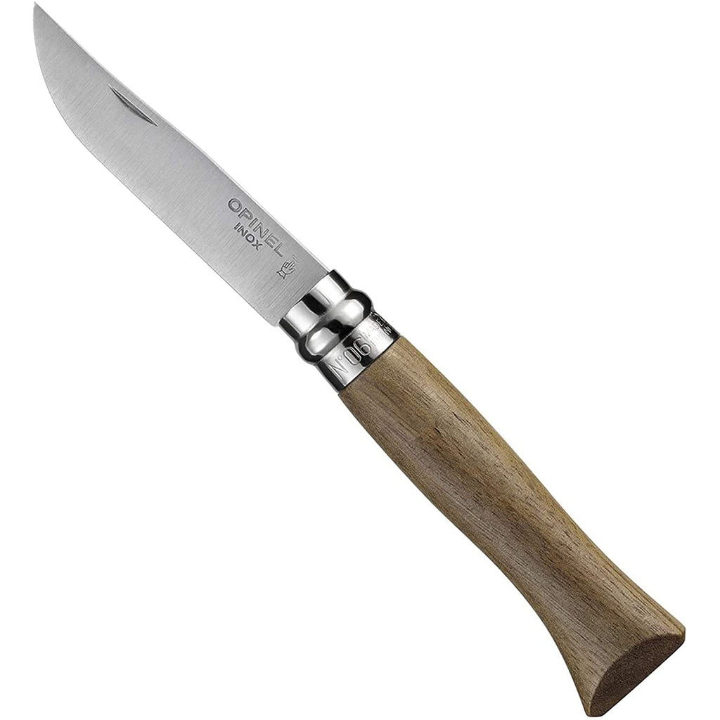 N°06 Складной нож из орехового дерева из нержавеющей стали