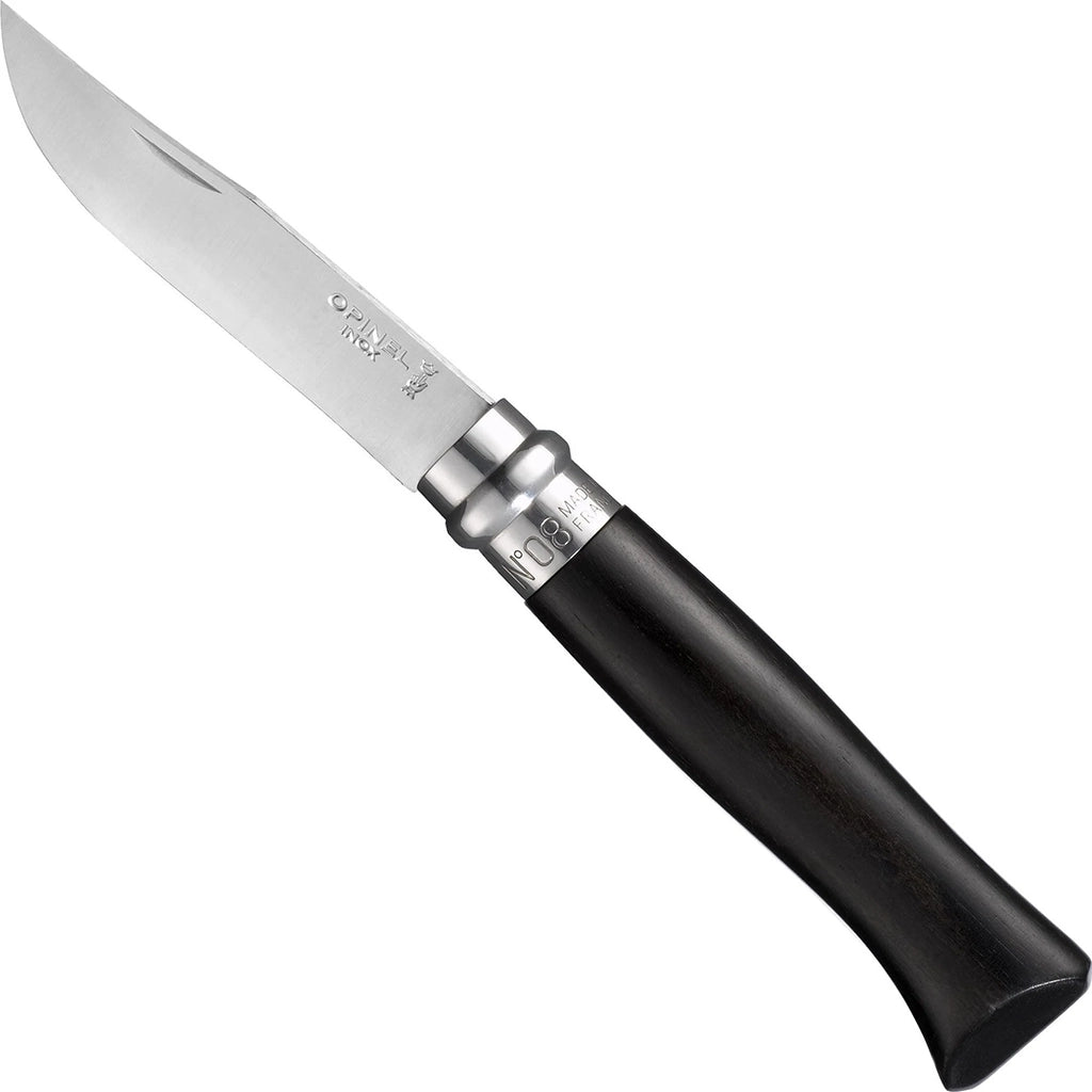 Складной нож N°08 с рукояткой из черного дерева