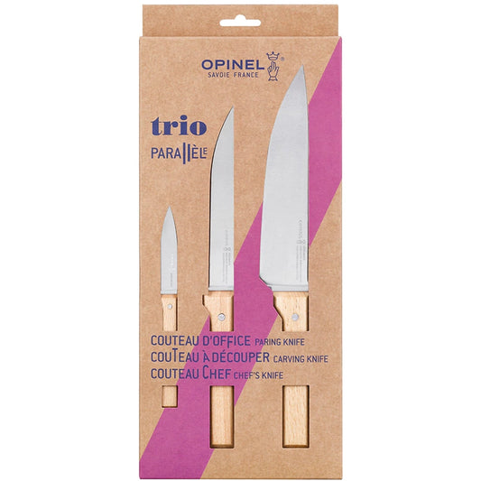 Opinel Parallele trio set of Knives
