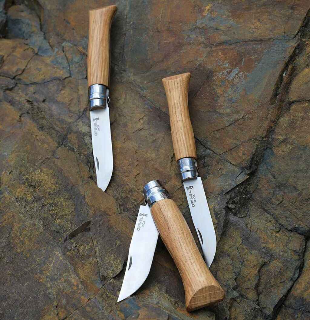 Opinel N°06 Stainless Steel Oak Wood Folding Knife